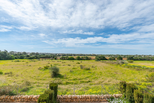 Schöner Landschaftsblick vom Balkon