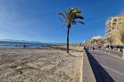 Blick auf den Strand
