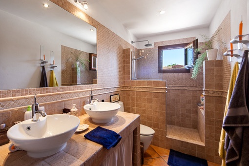 Duschbadezimmer mit Tageslicht