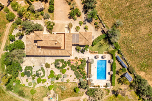 Finca von oben 