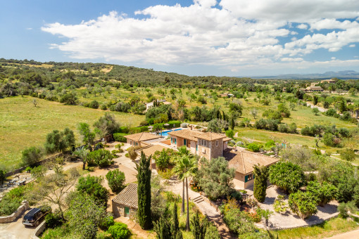 Finca von oben 