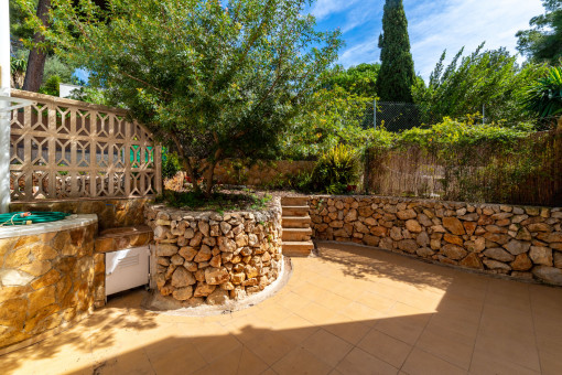 Sonnige Terrasse