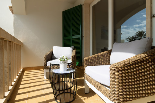 Balkon mit Chill Out Lounge