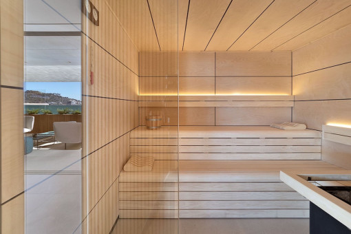 Spa Bereich mit Sauna