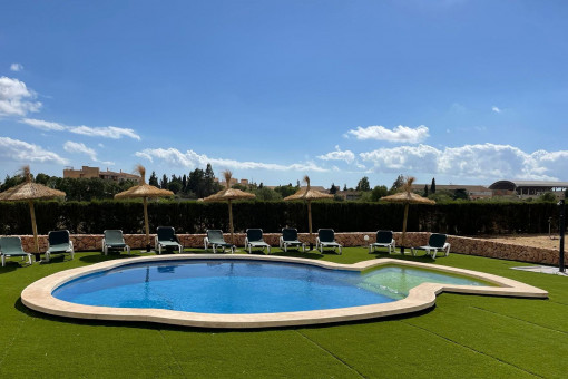 Poolbereich im Garten