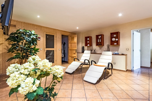 Privater Spa mit Sauna