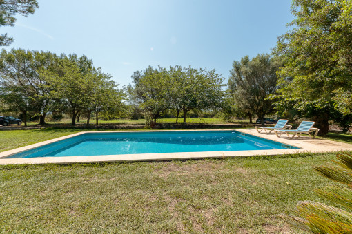 Garten und Pool