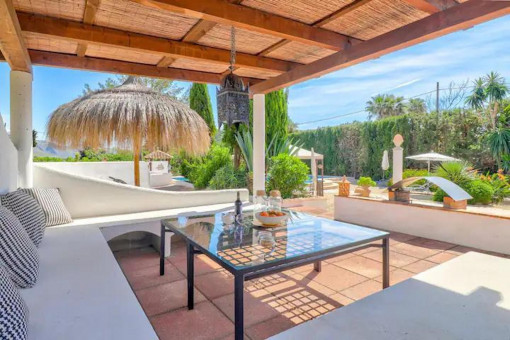 Überdachte Terrasse