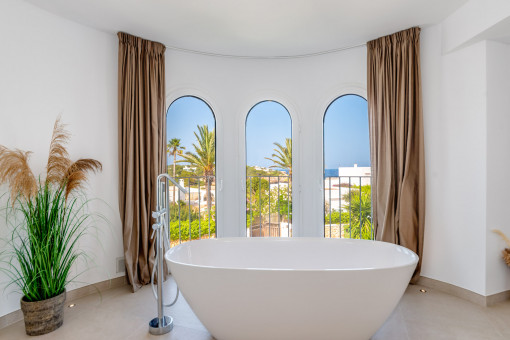 Einladende Badewanne
