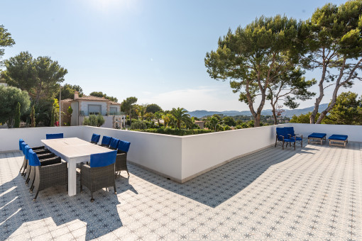 Dachterrasse mit Essbereich