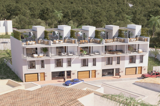 Neubau Stadthaus in Top Lage, nur wenige Meter vom Hafen von Portocolom entfernt