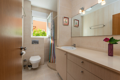Badezimmer mit Tageslicht