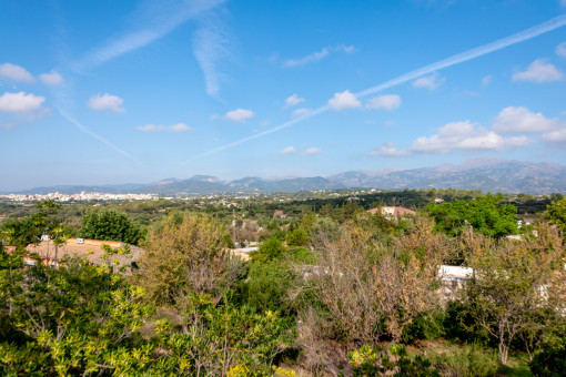 Panoramablick über die Landschaft