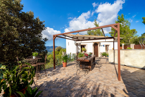 Terrasse aus Natursteinen