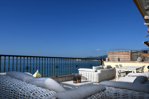 Fantastisches Penthouse mit Meerblick in Portixol - unmöbiliert