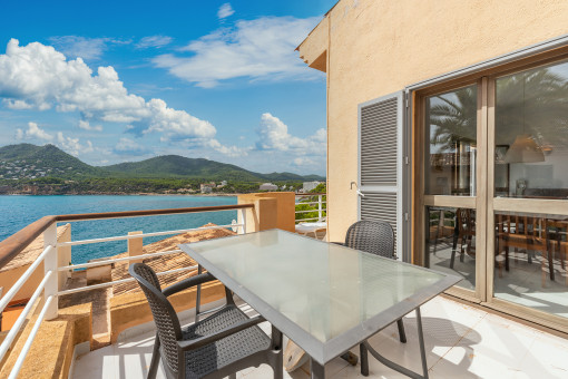 Sonnige Terrasse