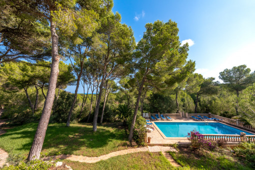 Einmalige Finca in der Bucht Cala Agulla bei Cala...