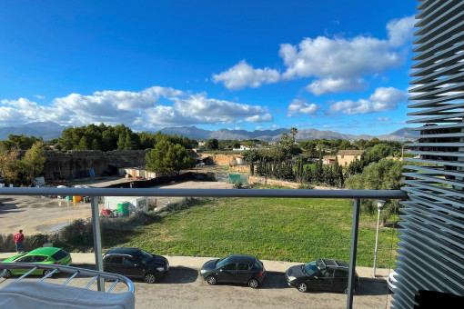 Blick vom Balkon