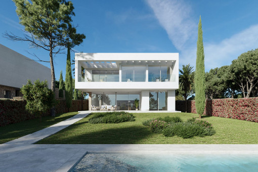 Moderne Villa mit traumhaften Garten und Pool in Sol de Mallorca