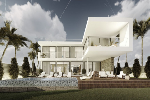 Fantastisches Projekt einer atemberaubenden Villa mit Meerblick in Cala Vinyes