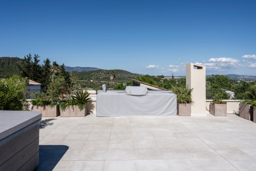Dachterrasse mit Outdoor Kitchen