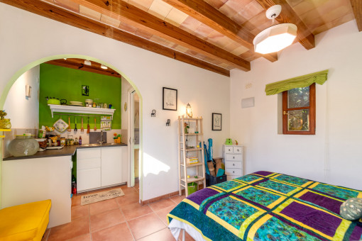Gästeappartment mit Schlafzimmer und voll ausgestatteter Küche