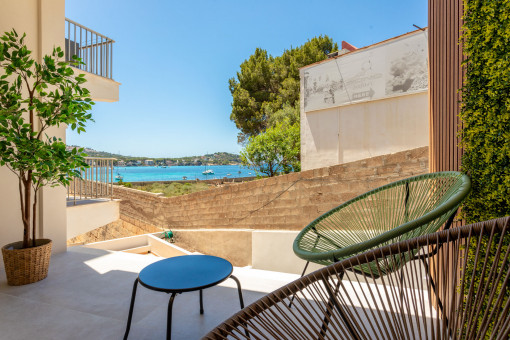 Terrasse mit Meerblick