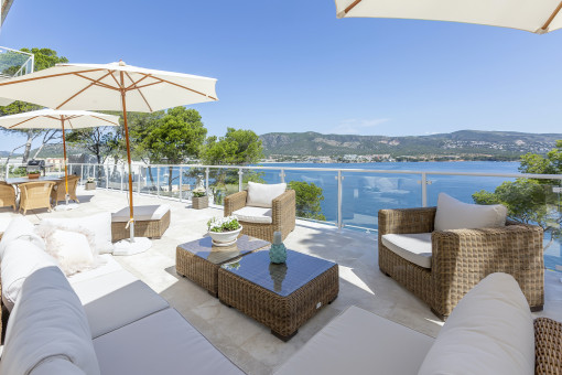 Weitere Ansicht der Meerblick-Terrasse