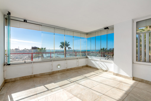 Verglaste Terrasse