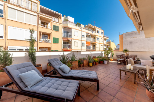 Sonniges Duplex-Penthouse mit Terrasse ein paar Minuten von der Altstadt von Palma entfernt