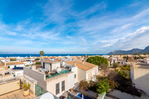 Reihenhaus mit 360° Blick und Jacuzzi in Colonia de Sant Pere nur wenige Meter vom Meer entfernt