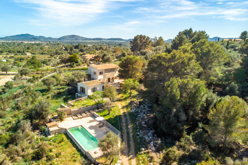 Wunderschöne Finca mit Pool und Gästehaus in Arta mit Fernblick über die Bucht von Canyamel