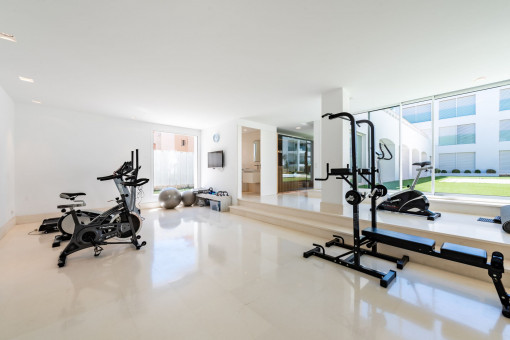 Fitnessraum im Gemeinschaftsbereich