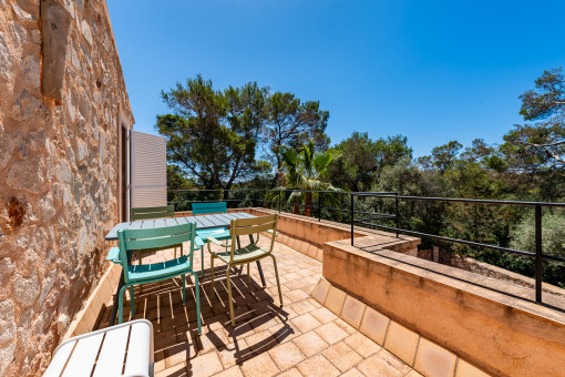Terrasse vom Schlafzimmer