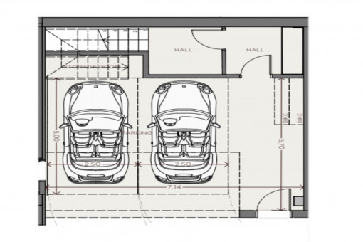 Parkplatzgrundriss