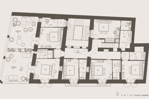 Grundriss 1. Etage