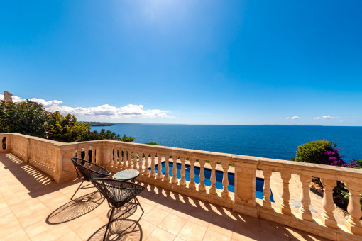Terrasse auf der 1. Etage
