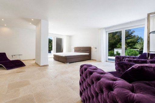 Hauptschlafzimmer mit Doppelbett