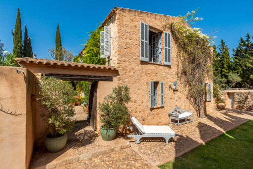 Fassade dieser typischen mallorquinischen Finca