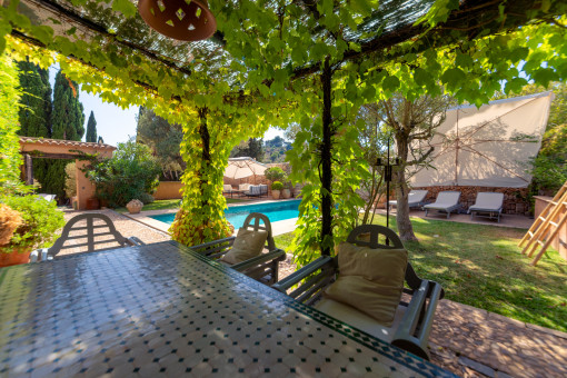 Terrasse im Garten