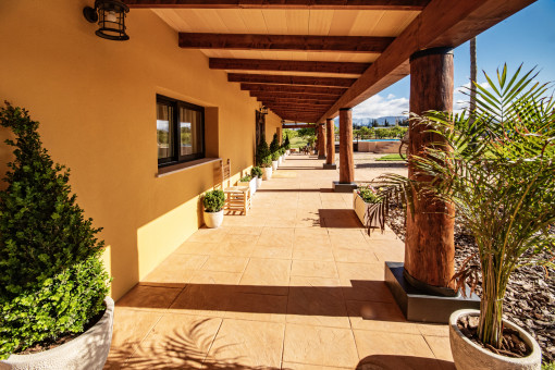 Überdachte Terrasse