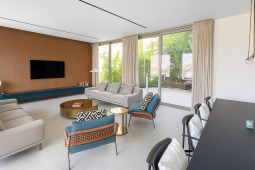 Wohnzimmer auf der Eingangsebene