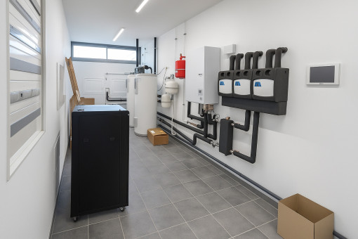 Technikraum im Erdgeschoss