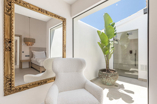 Hauptschlafzimmer mit Patio