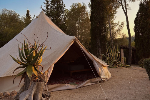 Rückzugsort im Bell Tent