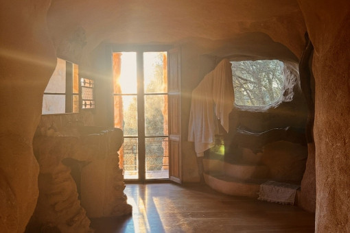 Badzimmer in naturverbundener Architektur