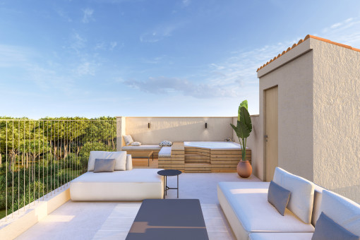 Geräumige Dachterrasse