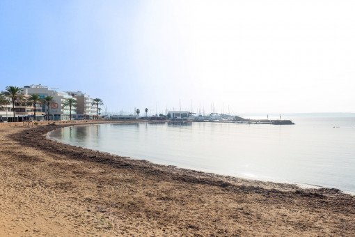 Der Strand liegt vor der Haustür