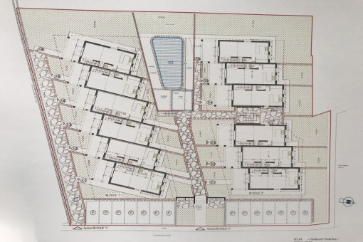 Grundriss Wohnanlage