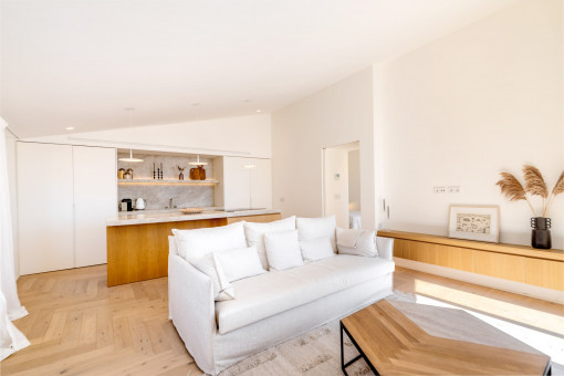 Wohnzimmer und Küche